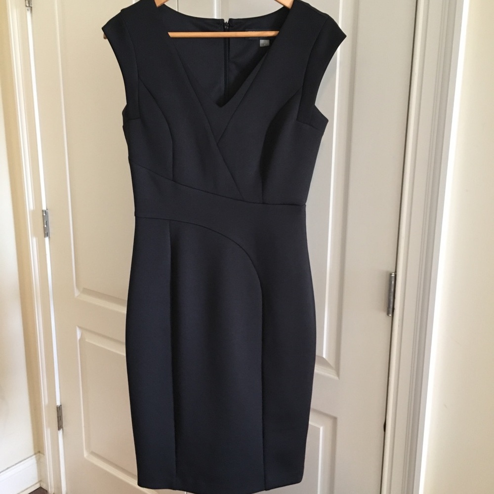 Karl Lagerfeld Black Stretch pencil midi dress